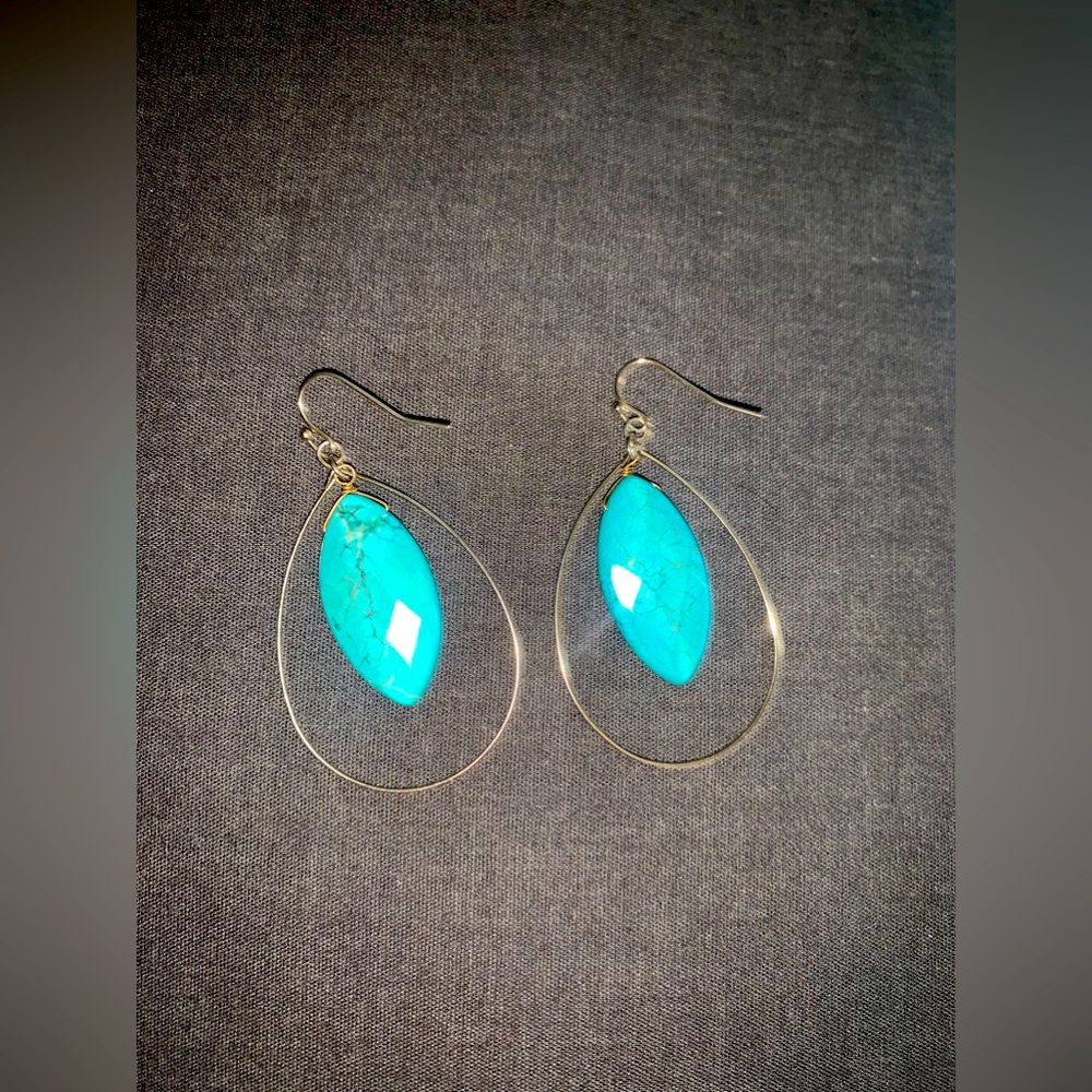 Turquoise Silver Earrings